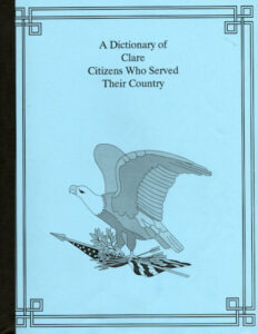 cover, A Dictionary of Clare Citizens Who Served Their Country by Forrest Meek
1998